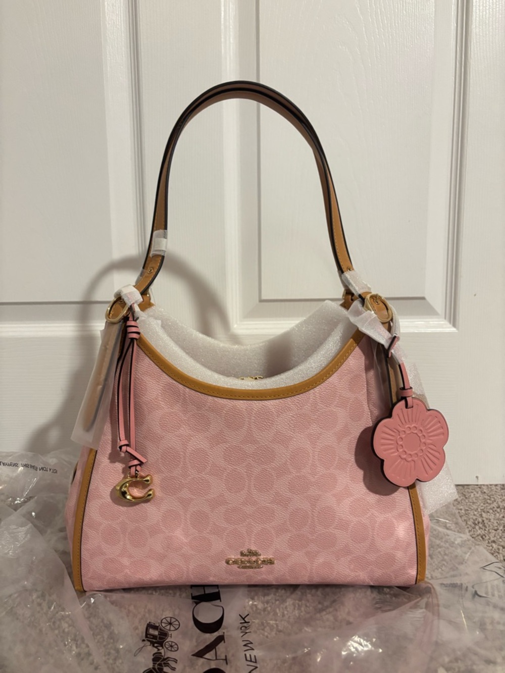 Coach powder pink Erin shoulder bag